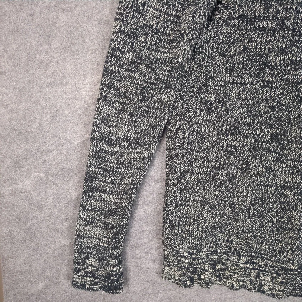 Banana Republic Mens XL Navy Blue Marled Colorblock Mock Neck Button‎ Sweater